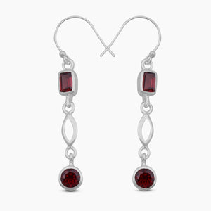 Blue Topaz Silver Earrings