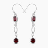 Blue Topaz Silver Earrings