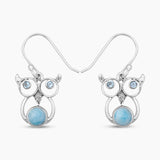 Rainbow Moonstone Silver Earrings