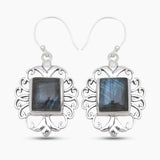 925 Sterling Silver Labradorite Earrings
