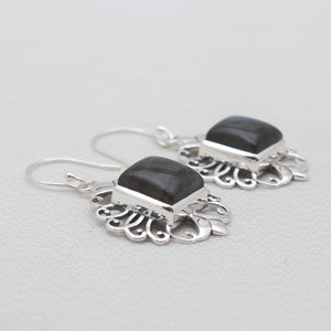 925 Sterling Silver Labradorite Earrings