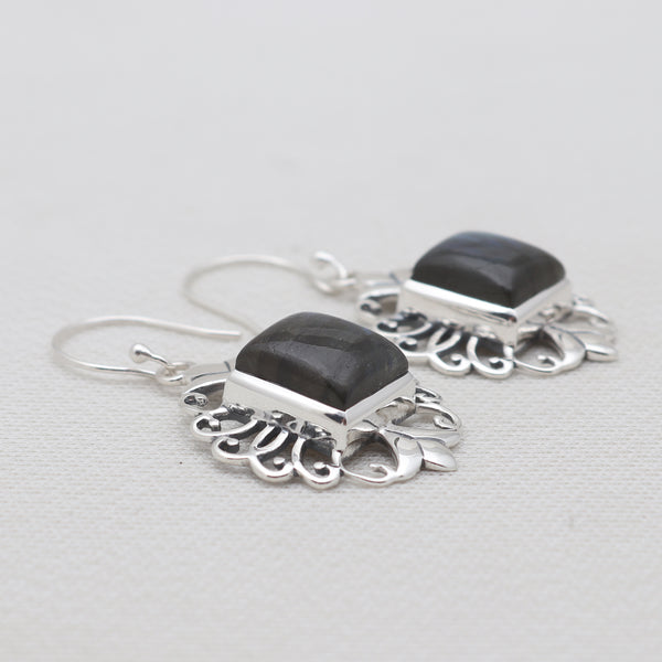 925 Sterling Silver Labradorite Earrings