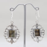 925 Sterling Silver Labradorite Earrings