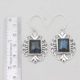925 Sterling Silver Labradorite Earrings