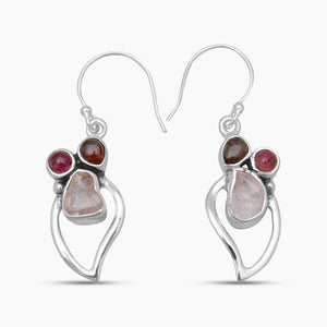 Tourmaline Silver Earrings