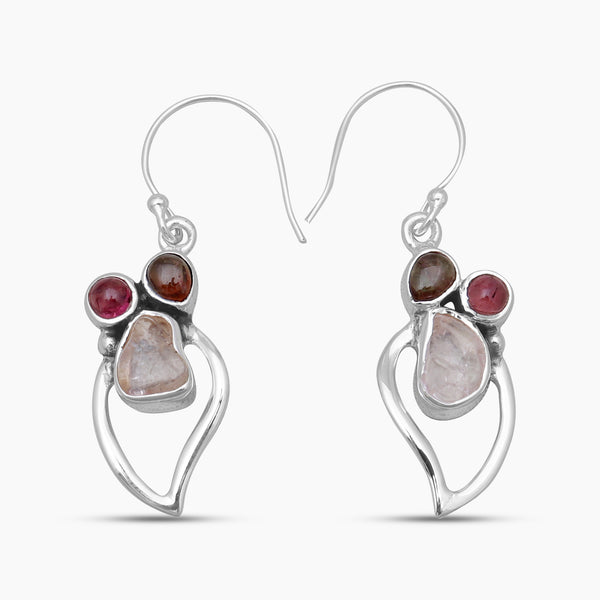 Tourmaline Silver Earrings