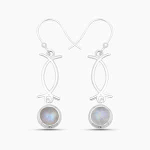 Ethiopian Opal Silver Earrings