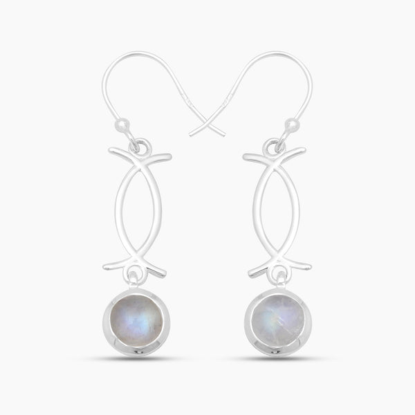 Ethiopian Opal Silver Earrings