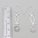 Ethiopian Opal Silver Earrings