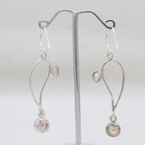 South Sea Pearl & Crystal Silver Earrings