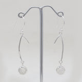 Hessonite Silver Earrings