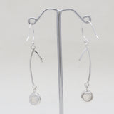 Hessonite Silver Earrings