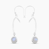 Hessonite Silver Earrings