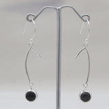 Hessonite Silver Earrings