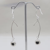 Hessonite Silver Earrings