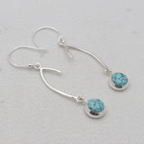 Hessonite Silver Earrings