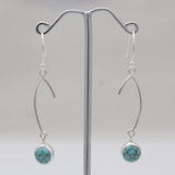 Hessonite Silver Earrings