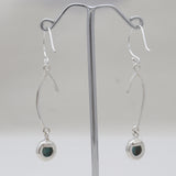 Hessonite Silver Earrings