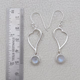 Natural Larimar silver  Earrings