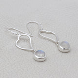 Natural Larimar silver  Earrings