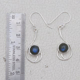 Labradorite Silver Earrings