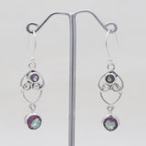 Mystic Quartz Silver Earrings