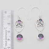 Mystic Quartz Silver Earrings