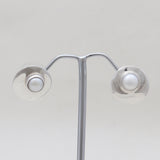Natural South Sea Pearl Silver Stud Earrings