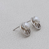 Pearl Silver Earrings