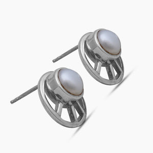Pearl Silver Earrings