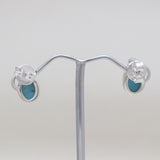 Larimar Silver Earrings