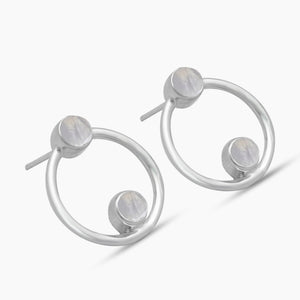 Larimar Silver Studs Earrings