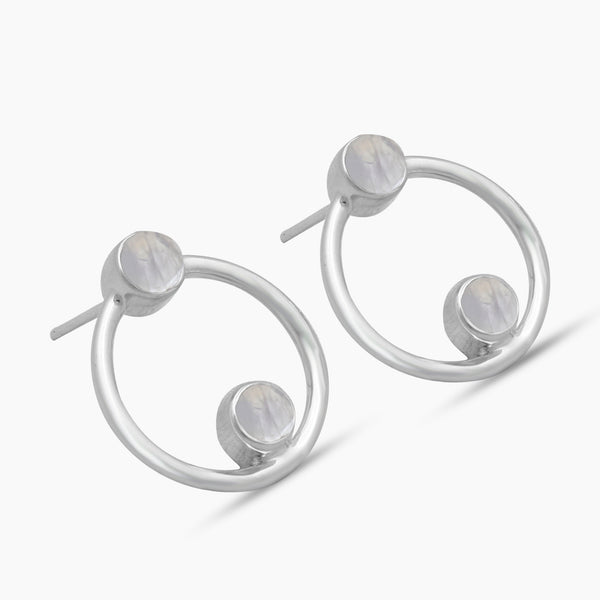 Larimar Silver Studs Earrings