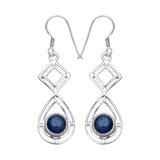 Natural Kyanite Silver Earrings