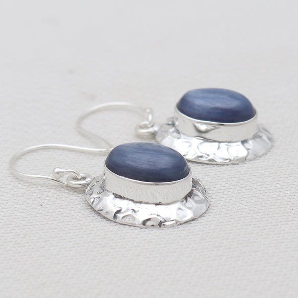 Kyanite Silver Designer Earrings