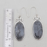 925 Sterling Silver Larvikite Earrings
