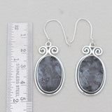 925 Sterling Silver Larvikite Earrings