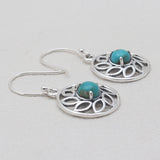 Mexican Turquoise Silver Earrings