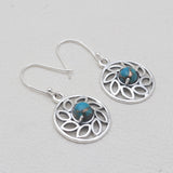 Mexican Turquoise Silver Earrings