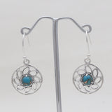 Mexican Turquoise Silver Earrings