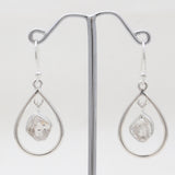 925 Silver Herkimer Quartz Earrings