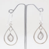 925 Silver Herkimer Quartz Earrings