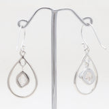 925 Silver Herkimer Quartz Earrings