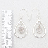 925 Silver Herkimer Quartz Earrings