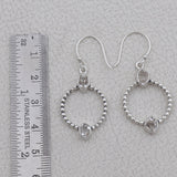 Herkimer Diamond Silver Earrings