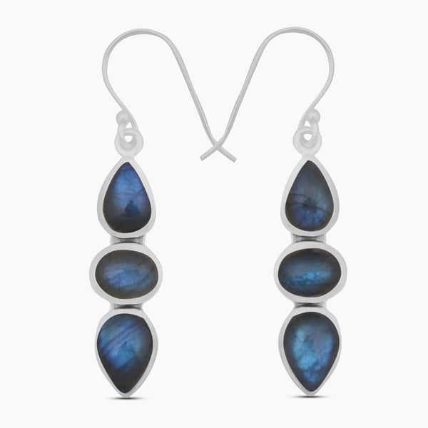 Labradorite Silver Earrings