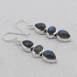 Labradorite Silver Earrings