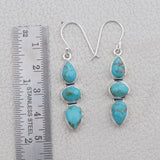 Rainbow Moonstone Silver Earrings