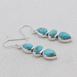 Rainbow Moonstone Silver Earrings