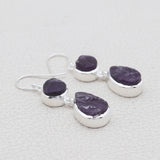 Amethyst Silver Earrings